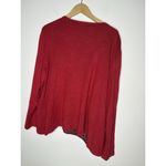 Fashion Bug  Womens Size 22/24W Cardigan Sweater Tank 2 In 1 Red Black Roses Photo 3