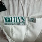 Elegant White Skater Skirt with Yellow and Black Details Size 12 Photo 5