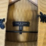 Rag and Bone  Tan Ally Ingrid Whipstitch Detail Mock Neck Sweater in Khaki XS Photo 7