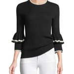 frame denim FRAME Ruffle-Cuff Rib-Knit Wool Sweater Photo 0