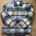 American Eagle AE Oversized Plaid Flannel Coat Photo 6