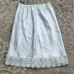 Vintage Ashley Taylor Nylon & Lace Slip Skirt White Large Photo 0