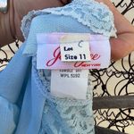 Vintage Jerri Lee New York baby blue crêpe lace bib front prairie dress 11 Size undefined Photo 6