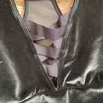 Victoria's Secret Sport Dark Green Velvet Criss Cross Sports Bra, M Photo 2