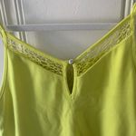 Bar III Highlighter Yellow Chiffon Tiered Dress S Photo 2