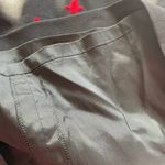 Vtg Escada black short sleeved A line dress black w: red floral embroidery 36 Photo 6