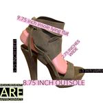 VERA WANG LAVENDER LABEL BROWN LEATHER PLATFORM HEELS (8) Photo 10