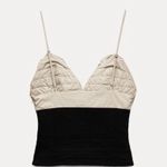 ZARA Contrasting Ruffled Top Photo 5