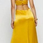Reformation ππ Nerida Silk Dress ~ Tumeric 10 NWT Photo 1