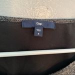 Gap Long Sleeve Scoop Neck Blouse Black Metallic Photo 5