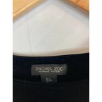 Rachel Zoe Velvet Black Top Size Small Photo 4