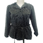 Cynthia Rowley New York Women’s black Cheetah Print jacket size M Lightweight Photo 0