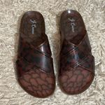 J.Crew 🔵  tortoise cross over strappy sandal flats Photo 1