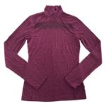 Paige ‎ Top Womens Small Red Purple Ribbed Knit Long Sleeve Turtleneck Lace Trim Photo 0