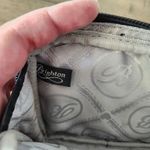 Brighton  Black Leather Mini Chain Strap Crossbody Evening Purse Silver‎ Buckle Photo 4