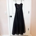 VTG Jump Apparel Whimsigoth Shimmery Maxi Prom Dress Sz 9/10 Fairy Ethereal Y2K Black Photo 3