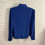 Vintage Kristin by Kamari Klassics blue tuxedo blouse size 12 collar regency Photo 6
