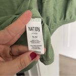 Nation Ltd  Nigella Scoop Neck Puff Sleeve Green Blouse Photo 3