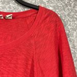 Lucy & Laurel  Orange Dolman Scoop Neck Knit Top - Size Medium - Long Sleeve Photo 1