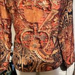 ST. John sport printed jacket size P. All over pattern, fall, maximalism Orange Photo 6