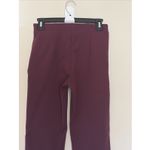 Loft Maroon Burgundy Wine Stretch Ponte Ankle Pants Office Workwear Womens XS Photo 4