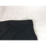J.Jill Stretch Wide Leg Crop Pants Womens XL Black Pull on Rayon Knit Tan Stitch Photo 8