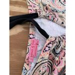 Joyous & Free Sz M Halter Dress Retro Paisley‎ Floral pink black summer spring Size M Photo 3