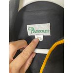 Vintage Parfait Zip Front Knit Dress Size Small Size 4 Black Long Sleeve Yellow Photo 4