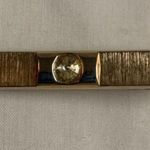 Sarah Coventry Vintage Tie Bar Clip Brushed Gold Tone W Rhinestone Photo 0