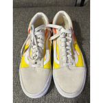 Vans Old Skool Flame Custom Shoes Unisex Cream Yellow Red Fire Size 6.5 EUC Photo 1