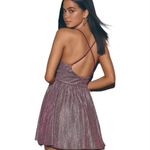 Lulus NWT  Stop The Show Glitter Skater Dress Size Medium Photo 1