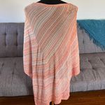 Missoni  Coral and Cream Knit Poncho One size Photo 2