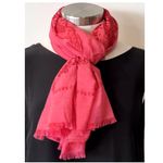 Banana Republic Pink Paisley Wrap/Scarf Photo 4