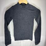 Vintage Havana seamless long sleeve mock neck top size One Size Gray Photo 1