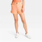 A New Day Women's High-Rise Everyday Shorts Size 2 Peach 98% Cotton/2% Spandex Photo 1