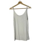 Athleta Revive White Ribbed Strappy Athletic Tank Top M Photo 2