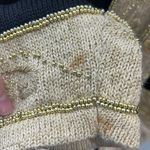 Dress Barn Vintage 80's Cardigan Sweater Black & Gold Beaded-Large Photo 7