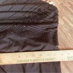 90s Vintage De Laru Black Beaded Halter Prom Gown Black Flowy Maxi Dress 7/8‎ Size undefined Photo 8