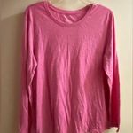 Danskin  Now Women’s Loose Long Sleeve Shirt XL 16 18 Hot Pink Bust 40” Dri More Photo 0