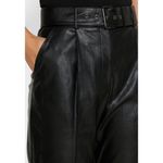 Ted Baker 💕💕 Faydell Pleather Belt Detail Trouser ~ Black US 10 NWT Photo 9