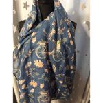 LC Lauren Conrad Lauren Conrad LC blue Bicycle Whimsical Cottagecore Scarf Shawl 40x77" Photo 1