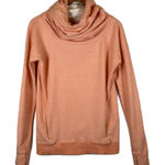 Lululemon Women's Orange Peach Stress Less Hoodie Cowl Neck Size 4 Photo 0