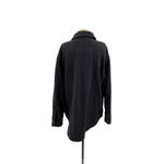 Athleta  Retroplush Shirt Jacket in Black Shacket Size Large‎ Photo 8