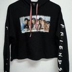 Friends TV show Womens Pullover Cropped Hoodie Sweatshirt Size M Black Size M Photo 0