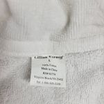 Lillian Vernon Terrycloth Robe Womens Large White 100% Cotton Collared Belted Photo 1