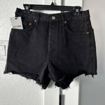 RE/DONE $259 NWT  BLACK DENIM WASHED BLACK SHORTS SZ 26 Photo 4