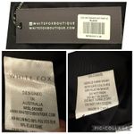 White Fox Boutique White Fox Fringe Matching Set Shorts Triangle Top Rhinestone Black Medium NEW Photo 9