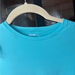 Aerie Smoothez by  bodysuit short sleeve tee top seamless buttery skims turquoise Photo 5