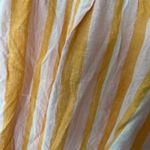 Free Assembly Cotton Blend Summer Top Striped Buttonless Shirt XXL Yellow Photo 2