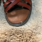 Free People Farylrobin  Sandal Woven Brown Leather Size 10 Heeled Open‎ Toe Photo 2